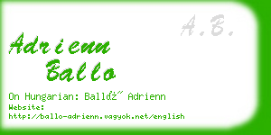 adrienn ballo business card